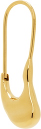 Maria Black Gold Pebble Mini Single Earring