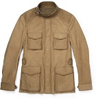 Berluti - Suede Field Jacket - Men - Brown