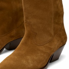 Isabel Marant Women's Duerto Suede Cowboy Boots in Cognac