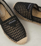 Prada Logo crochet espadrilles