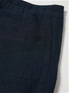 Richard James - Linen Drawstring Trousers - Blue
