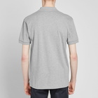 Comme des Garçons Play Men's Large Heart Polo Shirt in Grey