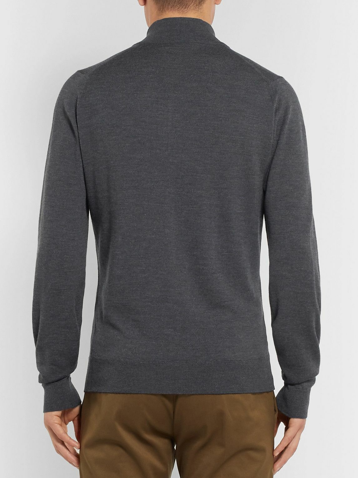 John Smedley - Tapton Slim-Fit Merino Wool Half-Zip Sweater