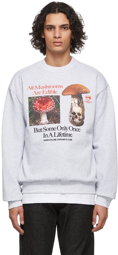 Photo: Online Ceramics Grey Mushroom House of Death Sweatshirt