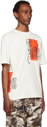 Heron Preston Off-White Gothic Color Blocks T-Shirt