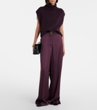 Jardin des Orangers Turtleneck wool and cashmere sweater vest