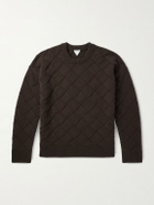 Bottega Veneta - Intrecciato Wool-Blend Sweater - Brown