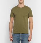 J.Crew - Slim-Fit Garment-Dyed Slub Cotton-Jersey T-Shirt - Men - Army green