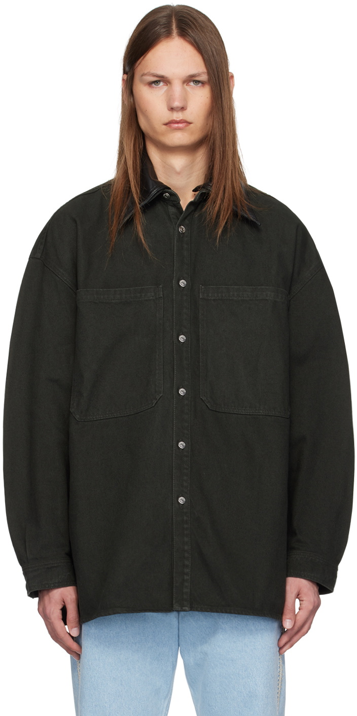 Nanushka Black Beaux Denim Jacket