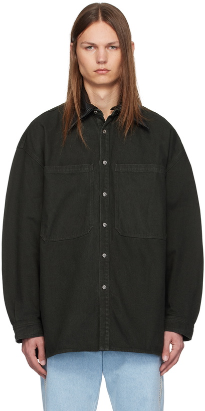 Photo: Nanushka Black Beaux Denim Jacket