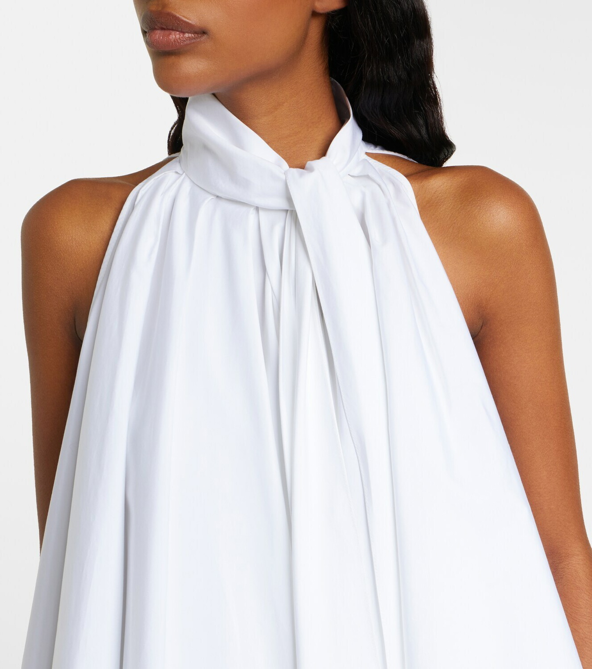 Givenchy Pleated cotton poplin minidress