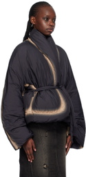 lesugiatelier Black Gradient Puffer Jacket