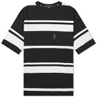 Comme des Garçons Homme Men's Horizontal Stripe Pocket T-Shirt in Black/White