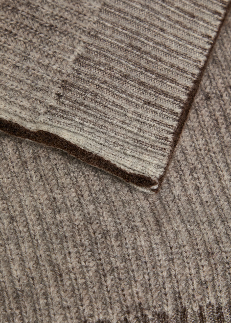 Represent Reversible Degradé Wool Jumper Black