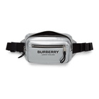 Burberry Silver Coated Canvas Bum Bag