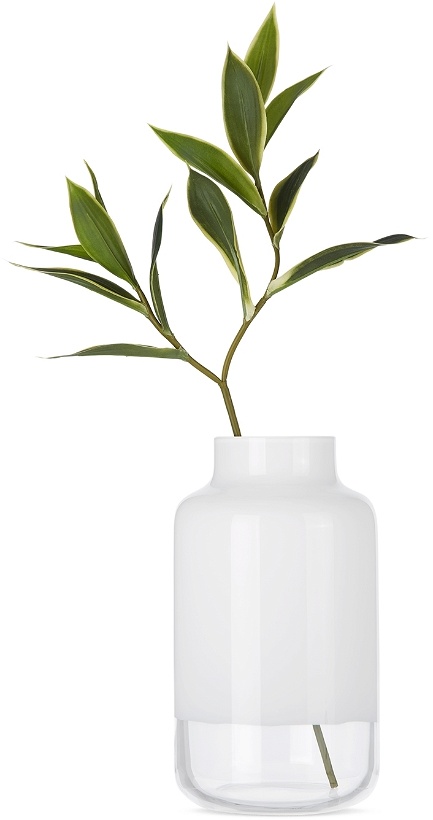 Photo: NUDE Glass White Glass Medium Magnolia Vase