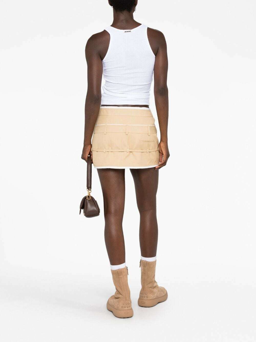 Débardeur IKKS Femme Blanc Taille 40 – VFH038 – Lyocell Coupe Ajustée