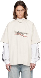 Balenciaga Off-White Political Stencil T-Shirt