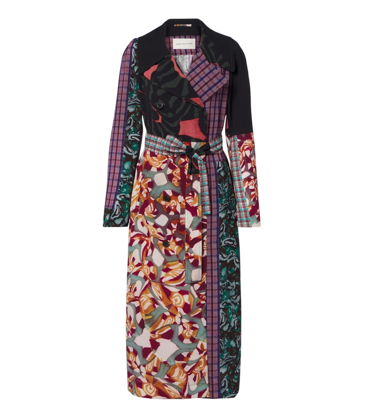 Photo: Dries Van Noten Printed wrap coat