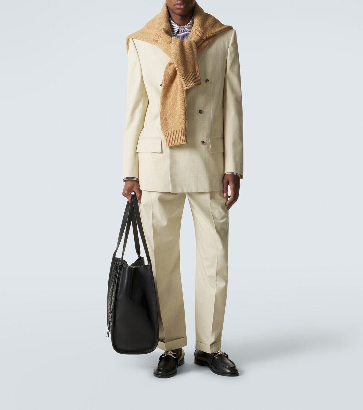 Bottega Veneta Corriere Intrecciato leather tote bag