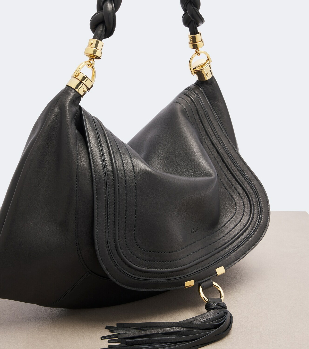Chloé Marcie Foulard Large leather shoulder bag