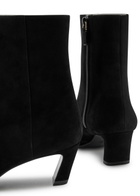 Stuart Weitzman Stassi 50 Suede Ankle Boots Black