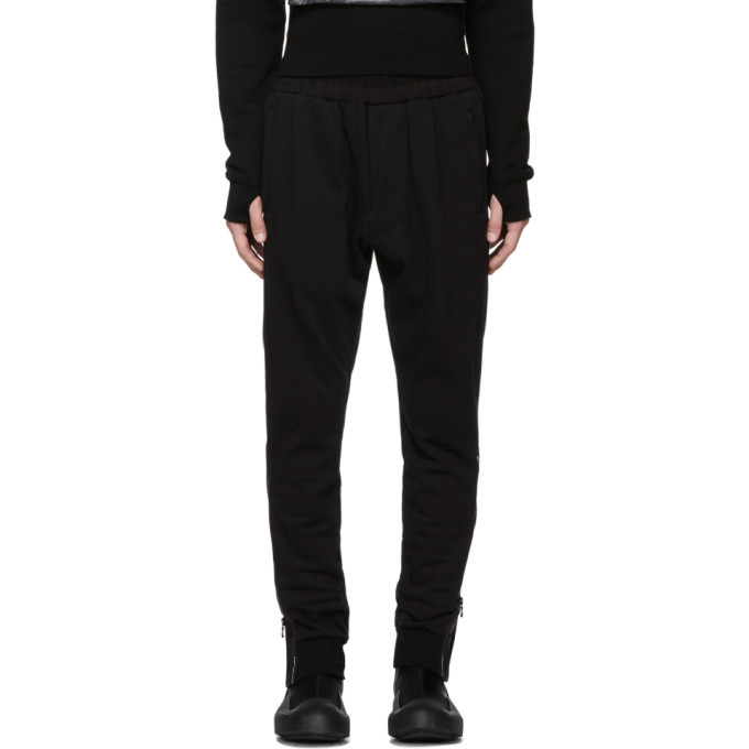 Julius Black Side-Zip Lounge Pants Julius