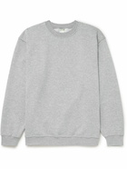 A.P.C. - JW Anderson Rene Logo-Embroidered Cotton-Blend Jersey Sweatshirt - Gray