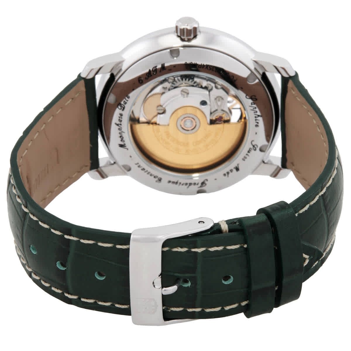 Frederique Constant Classics Heart Beat Automatic Moon Phase Green Dial Mens Watch FC-335MCGRW4P26