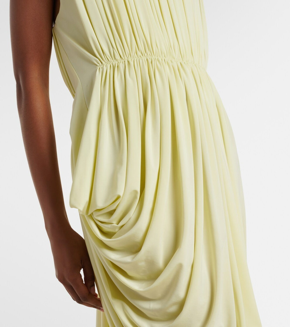 Stella McCartney Crêpe jersey bustier dress