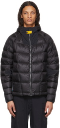 Parajumpers Black Down Nylon Ripstop Jacket