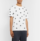 McQ Alexander McQueen - Slim-Fit Embroidered Cotton-Jersey T-Shirt - White