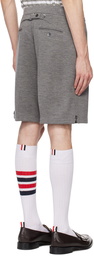 Thom Browne Gray Zip-Fly Shorts