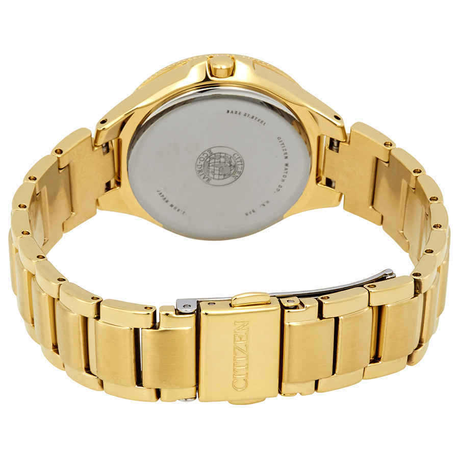 Citizen Silhouette Crystal Silver Dial Gold-tone Mens Watch FE1192-58A