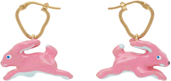 Photo: Marni Gold & Pink Rabbit Earrings