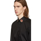 Dolce and Gabbana Black Crown Martini Fit Shirt