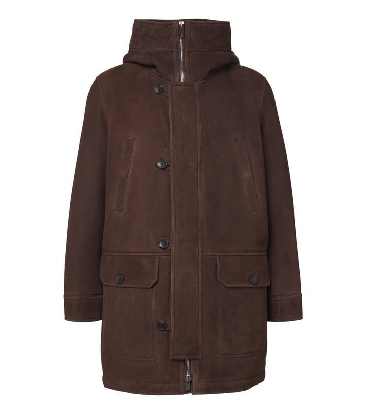 Photo: Yves Salomon Shearling-lined suede parka