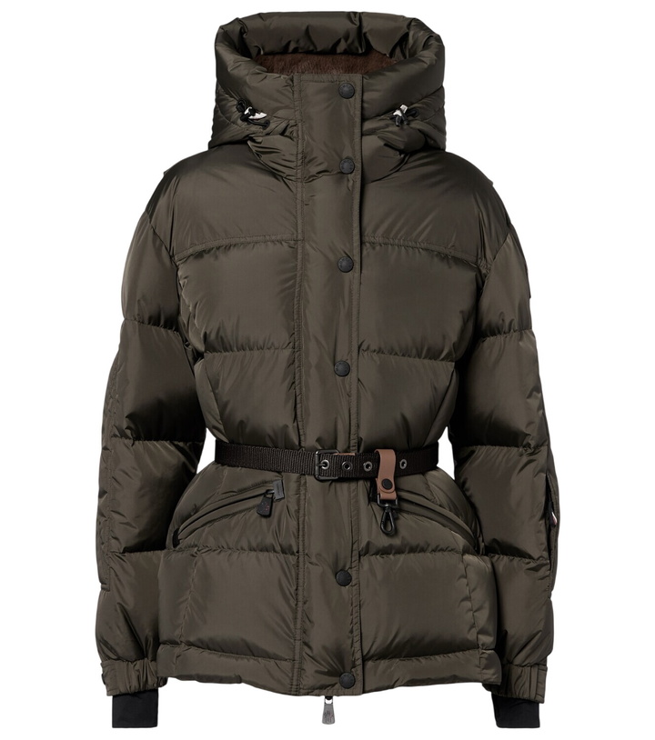 Photo: Moncler Grenoble Salastrains belted down ski jacket