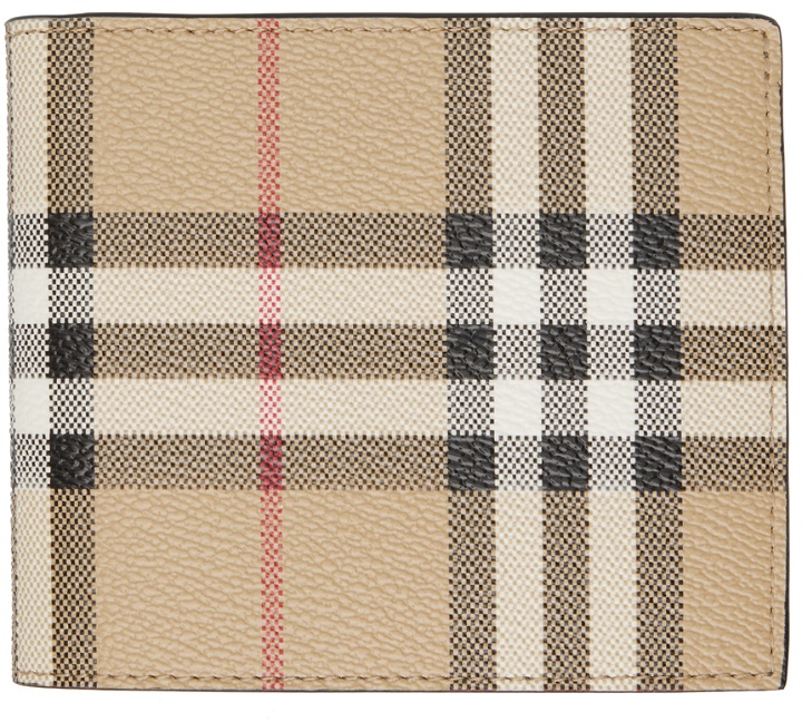 Photo: Burberry Beige Check Wallet