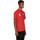 Palm Angels Red New Basic T-Shirt