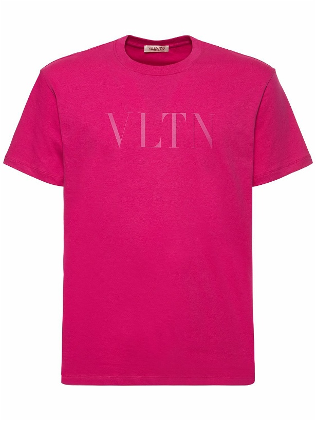 Photo: VALENTINO - Logo Cotton T-shirt