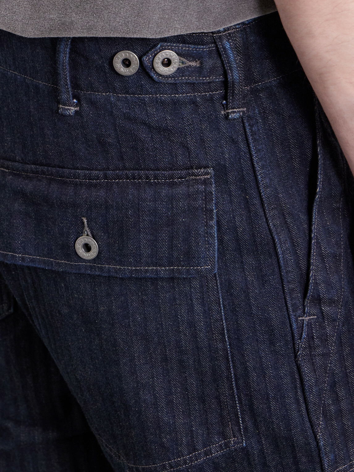 RRL - Herringbone Straight-Leg Jeans - Blue