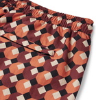 Mr P. - Printed Shell Swim Shorts - Orange