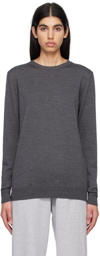 WARDROBE.NYC Gray Crewneck Sweater