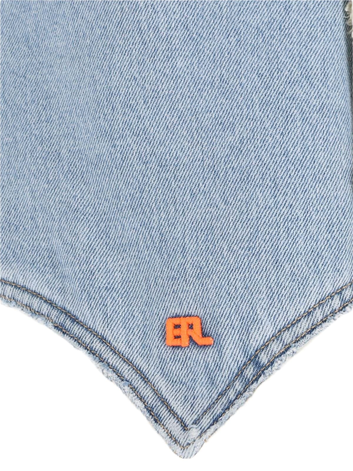 ERL X Levis sherpa Denim Vest