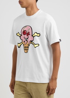 Ice Cream Cones & Bones Cotton T-shirt White