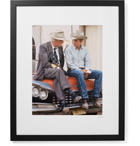 Sonic Editions - Framed Paul Newman and Lee Marvin Pocket Money Print, 17" x 21" - Black