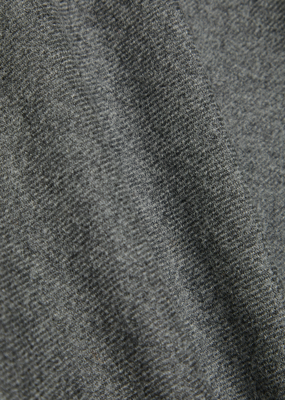 Vince Wide-leg Wool-blend Trousers Light Grey