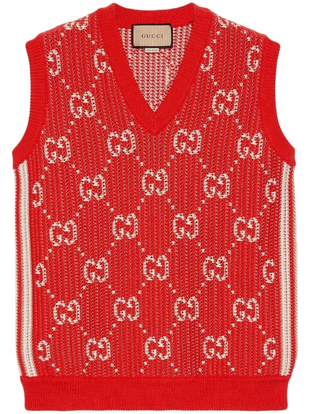 Photo: GUCCI - Vest With All-over Logo