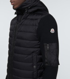 Moncler - Down-paneled wool-blend jacket